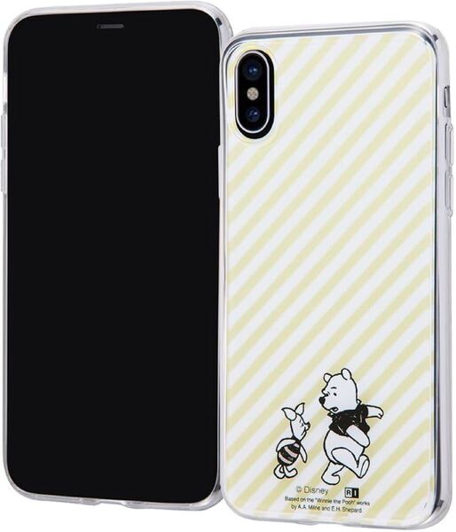 d-959 iPhone XRケース ディズニー クリア ソフトケース+背面パネル くまのプーさん_19