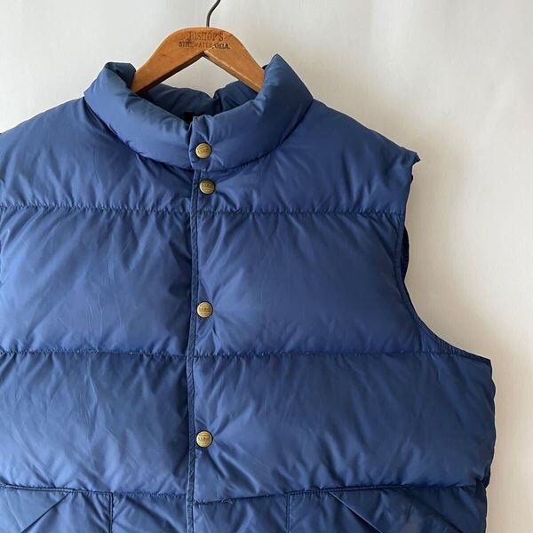 80s L.L.Bean ナイロン ダウンベスト ネイビー ビンテージ 80年代 LL Bean LLビーン オリジナル ヴィンテージ
