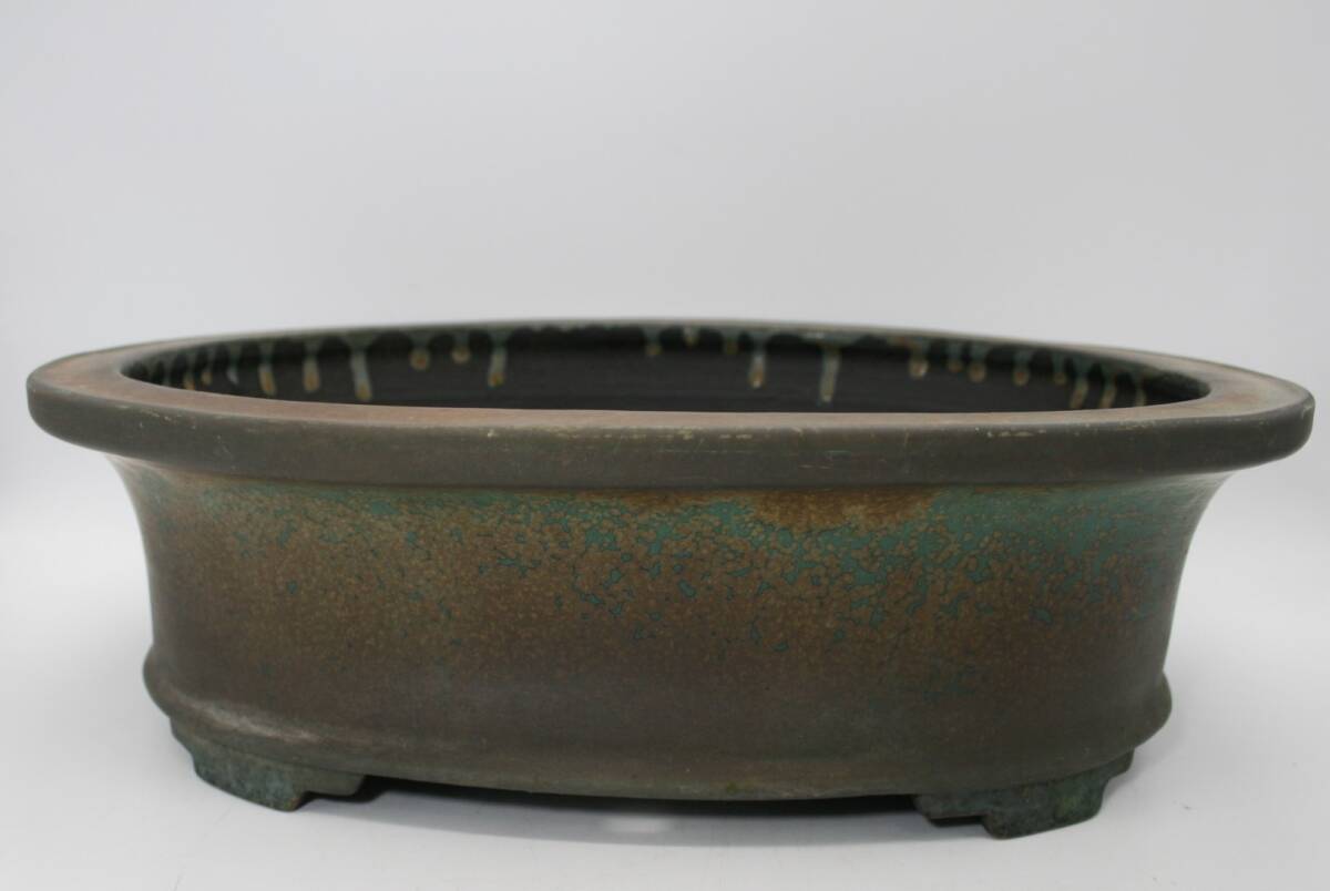 白木盆栽園 鴻陽 盆栽鉢 横12.5センチ 鉢和鉢盆栽趣味陶器 白木盆栽園 鴻陽 盆栽鉢 横12.5センチ 鉢和鉢盆栽趣味陶器
