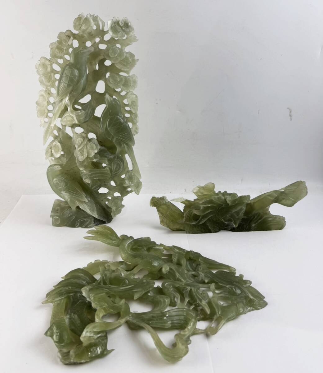 獣摘み 耳付け 玉壺 翡翠？ 香炉 レトロ アンティーク 美術工芸