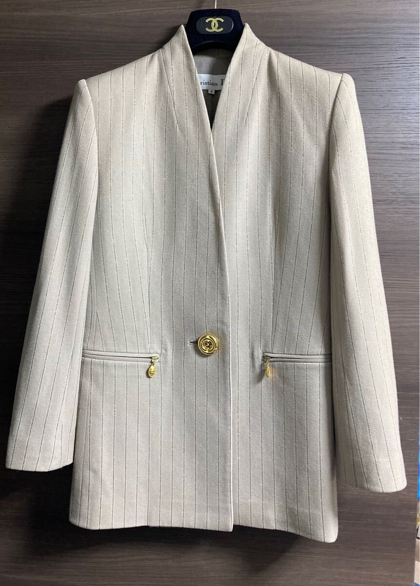 良品　Christian Dior ディオール　ノーカラージャケット　リネン M 2025年最新】Yahoo!オークション - ジャケット、上着(女性用
