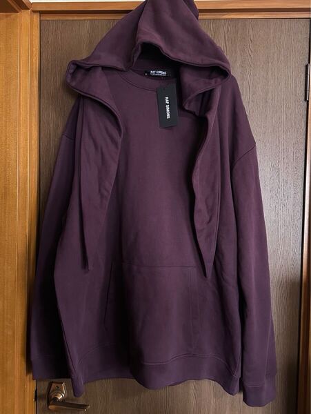 M新品59%off RAF SIMONS スカーフ ディテール スウェット シャツ パーカー マフラー 22AW M 長袖 トレーナー フーディ ラフシモンズ メンズ