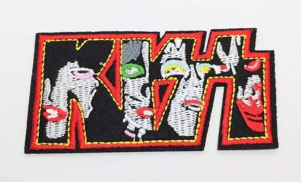 送料無料 キッス KISS ロックバンド アイロン 刺繍 ワッペン アップリケ アメリカン雑貨 スマアク