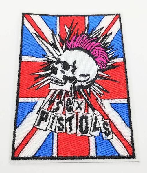 送料無料 セックス・ピストルズ ユニオンジャック ロックバンド アイロン 刺繍 ワッペン アップリケ アメリカン雑貨 スマアク