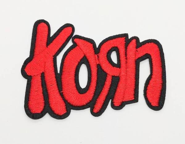 送料無料 コーン KORN ロックバンド アイロン 刺繍 ワッペン アップリケ アメリカン雑貨 スマアク