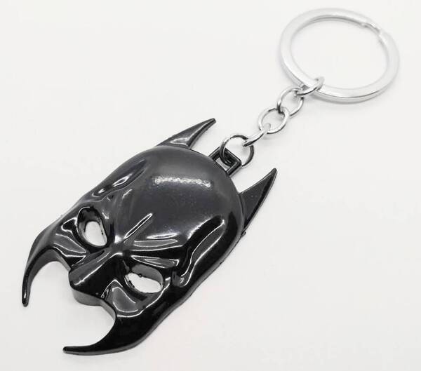 送料無料 バットマン アメコミ マスク ブラック キーリング キーホルダー アメリカン雑貨 スマアク