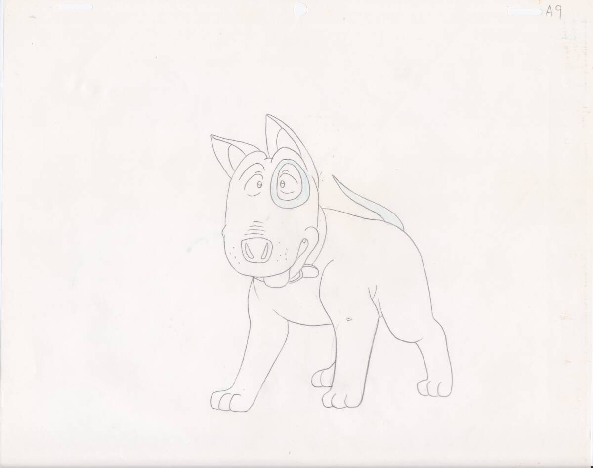 平成イヌ物語バウ 直筆合致背景画 セル画 2枚セット