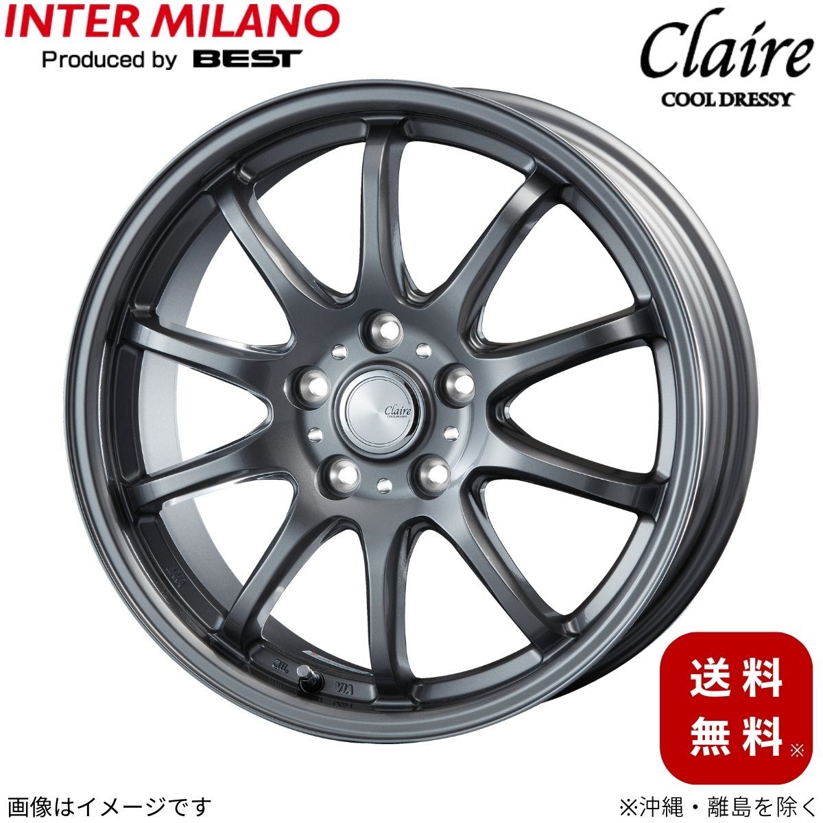 アルミホイール プレミオ 260系 トヨタ インターミラノ クレール ZT10 1本 16インチ 5穴 単品 【16×6.5 5-100 INSET45 GM】