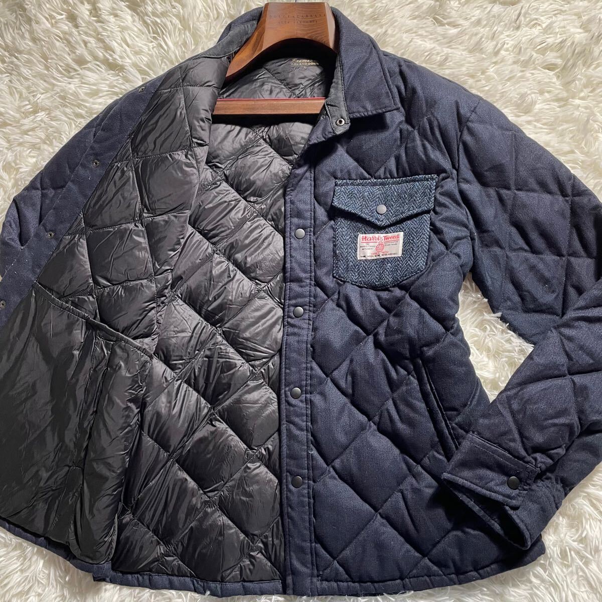 Yahoo!オークション -「harris tweed ハリスツイード」(ダウン Yahoo!オークション -「harris tweed ハリスツイード」(ダウン