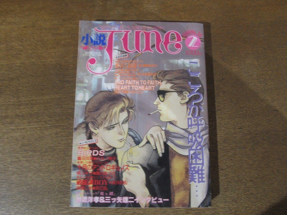小説 june ジュネ 増刊 同人誌ワールド 間の楔 吉原理恵子 2冊