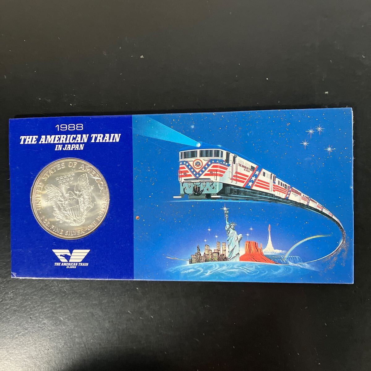 アメリカントレイン運行記念 アメリカンイーグル 1ドル銀貨 記念