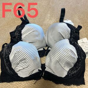 新品 absorle アブソール ブラジャー F65 2枚セット ボーダー レース ブラ