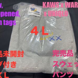 3XL☆新品未開封☆UNIQLO ×KAWS +ウォーホル スウェットパンツ④