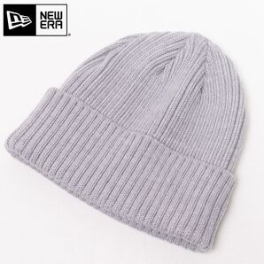 新品 NEW ERA ニューエラ ベーシック リブニット帽 ライトグレー