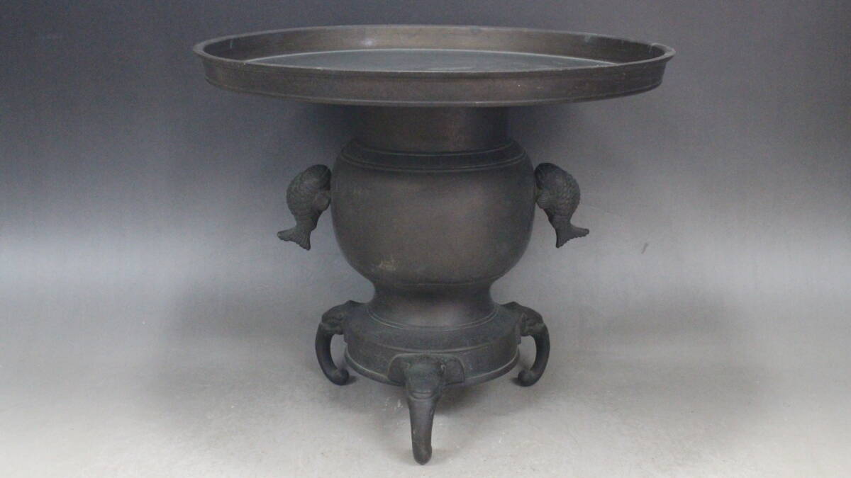 高岡銅器 花器 薄端 青銅製 翁と子｜Yahoo!フリマ（旧PayPayフリマ）