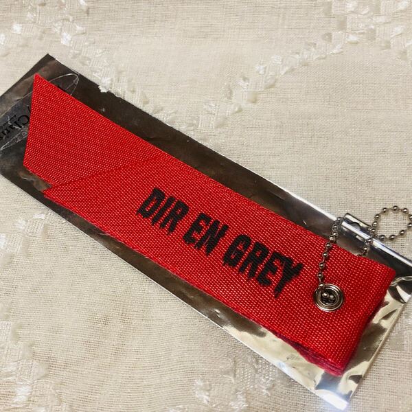 新品 DIR EN GREY TOUR24 WHO IS THIS HELL FOR? 特典 タグキーホルダー 赤 Die
