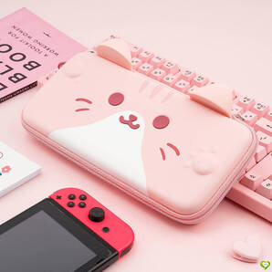 【犬と一緒!癒やしと保護を】Switch ケース かわいい犬の収納ケース Switch oled 対応 収納バッグ 持ち運び便利 着脱簡単 全面保護