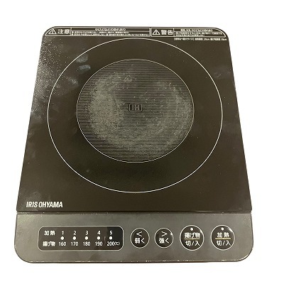 アイリスオーヤマ IHクッキングヒーターIHC-S212-B専用 コンロ台 ブラック SSIH-45
