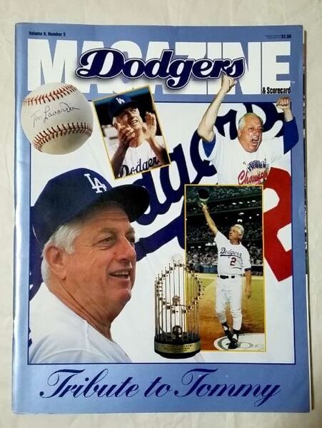 Dodgers Magazine ドジャースマガジン vol 9, no. 5 1996 Tribute to Tommy Lasorda ★ 美品 中古本 洋書 雑誌