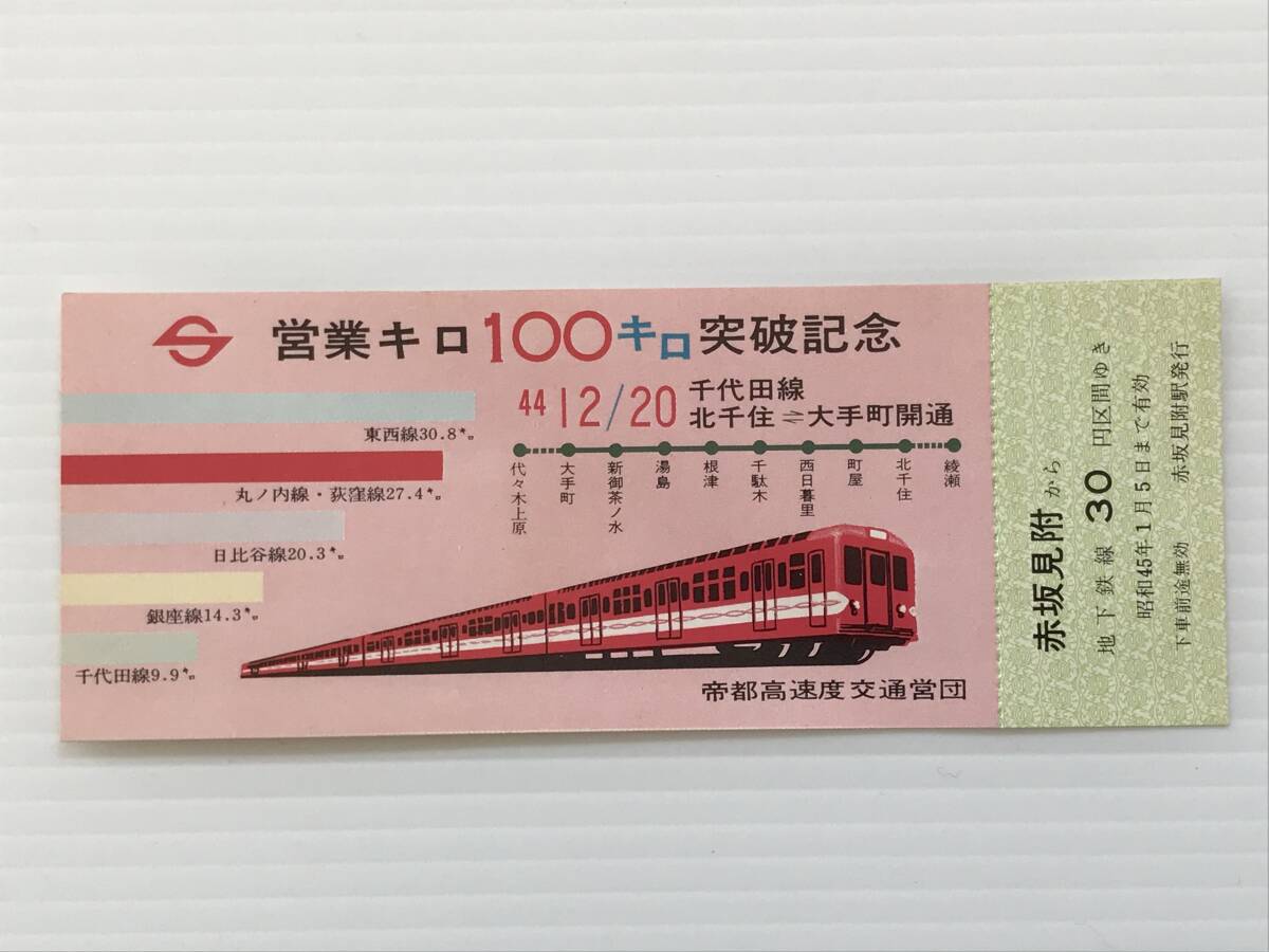 帝都高速度交通営団 記念乗車券 Yahoo!オークション -「営団」(記念切符) (コレクション用)の
