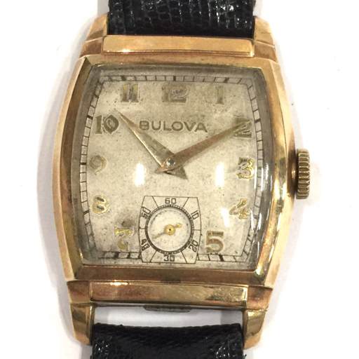 ブローバ 14K ピンクゴールド金無垢 BULOVA 手巻き機械式 紳士用