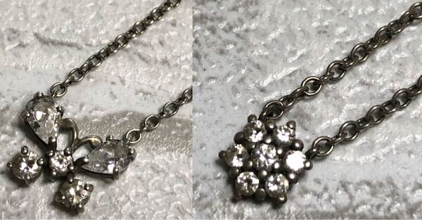 ANNA SUI アナスイ 蝶々 スノー シルバー ネックレス silver 2点セット 925
