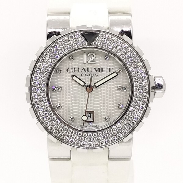 CHAUMET ショーメ Class One クラスワン ダイヤモンド W1722A-33I 箱替ブレス付き レディース腕時計