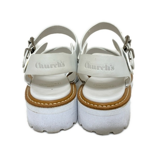 チャーチ Church's サンダル 37 1/2 - レザー 白 レディース 靴 チャーチ Church's サンダル 37 1/2 - レザー 白 レディース 靴