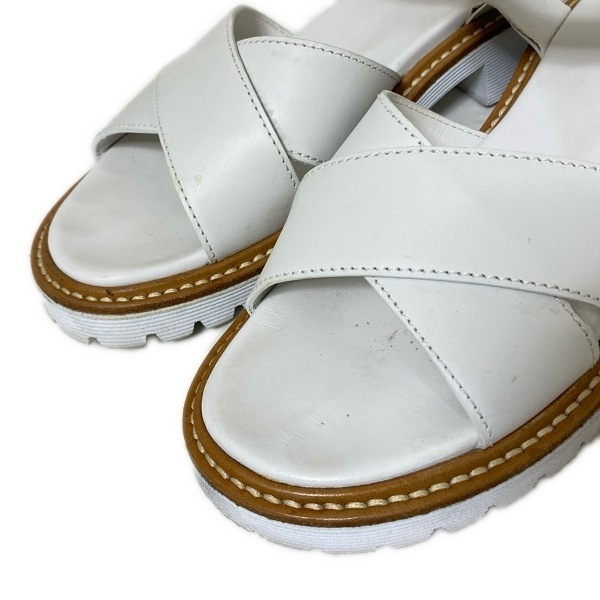 チャーチ Church's サンダル 37 1/2 - レザー 白 レディース 靴 チャーチ Church's サンダル 37 1/2 - レザー 白 レディース 靴