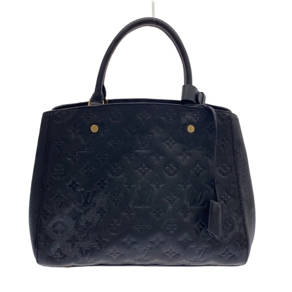 ルイヴィトン LOUIS VUITTON ハンドバッグ M41048 モンテーニュMM モノグラム・アンプラント レザー ノワール SP5113 バッグ