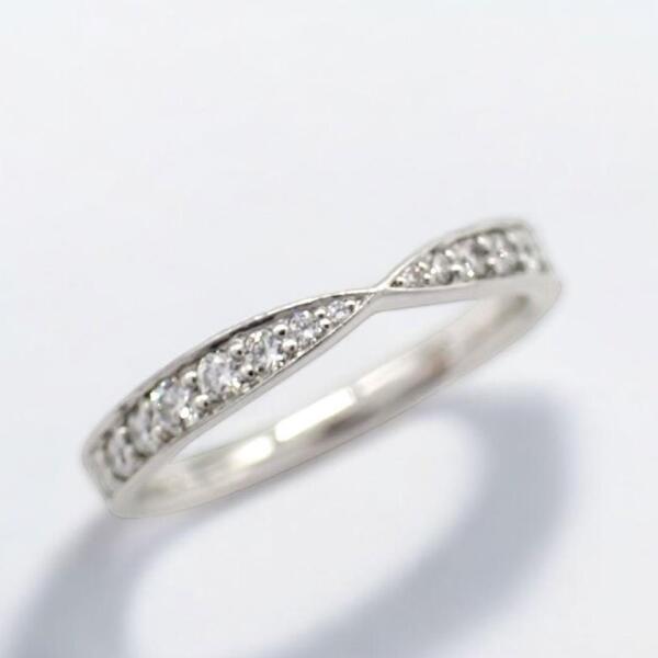 Tiffany & co. ティファニー リング 6号 ハーモニー ハーフエタニティ ハーフサークル ダイヤ ダイヤモンド 指輪 プラチナ Pt950 2018
