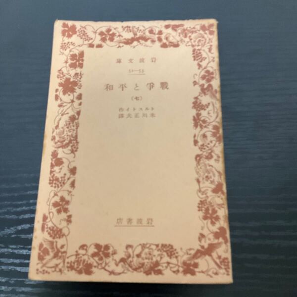 戦争と平和 7巻 トルストイ 岩波文庫