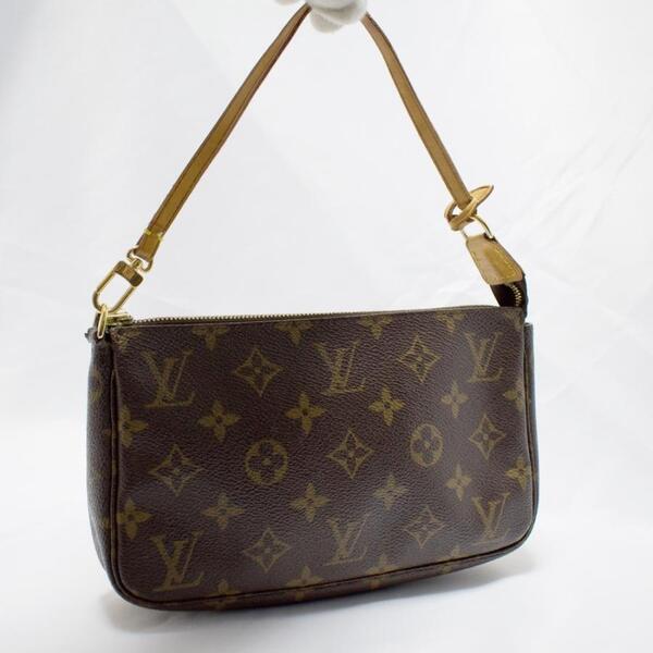 LOUIS VUITTON ルイ・ヴィトン アクセサリーポーチ モノグラム ポシェット・アクセソワール ブラウン PVC M51980 レディース【中古】