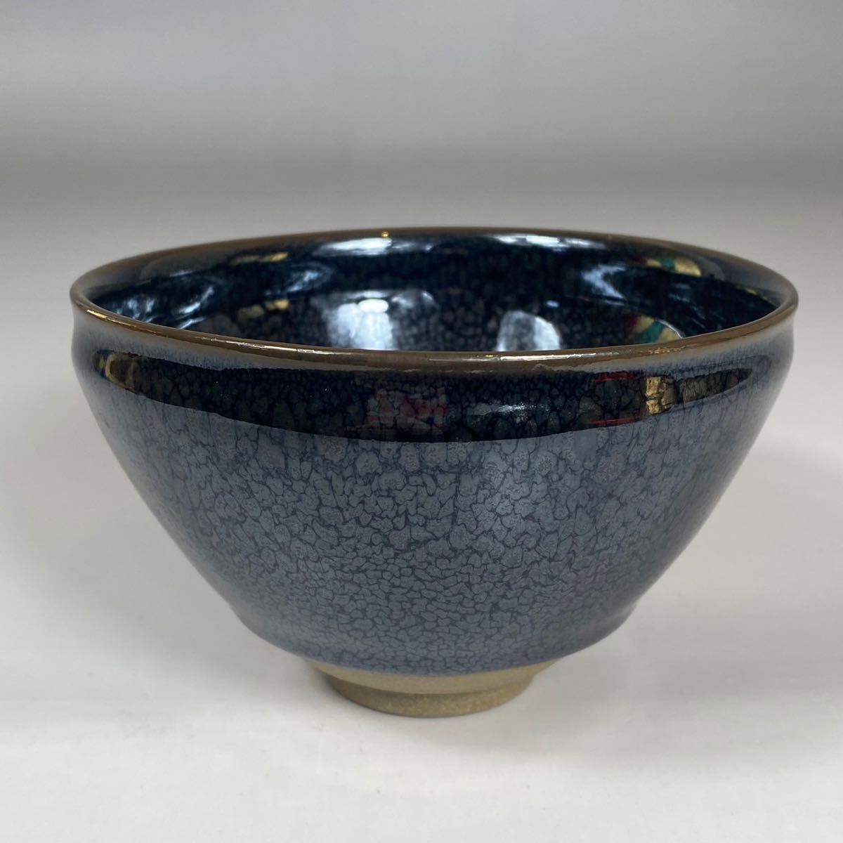 茶道具〉織部 抹茶碗 山口正悟作 共箱あり