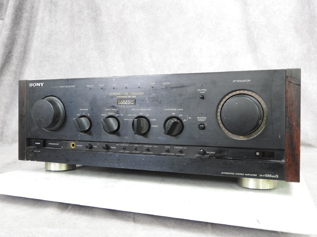 中古】SONY プリメインアンプ TA-F555ESG｜アンプ