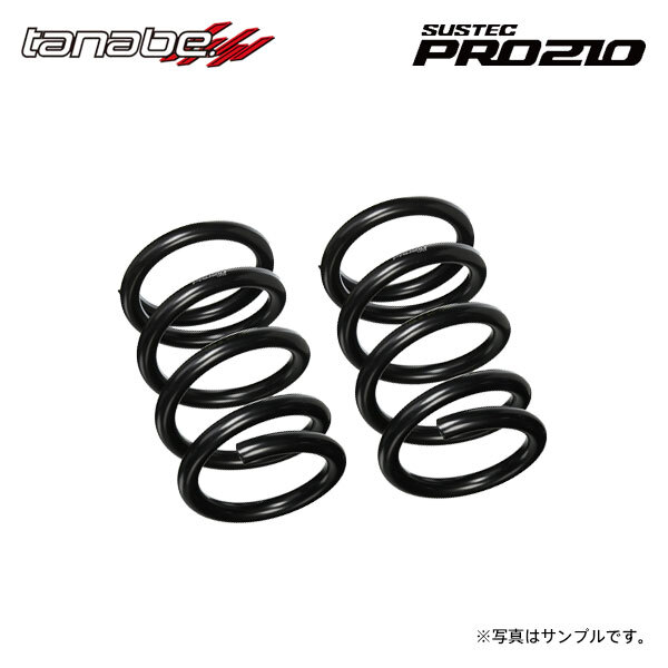 tanabe タナベ サステック PRO210 車高調キット交換用スプリング ストレート(直巻) 2本セット 内径 70mm 自由長 190mm レート 6.0kgf/mm