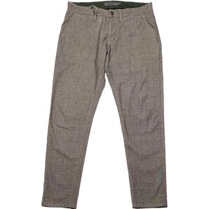 タグ付き新古品 MADE IN ITALY製 SIVIGLIA テーパードパンツ ブラウン W33サイズ シヴィリア イタリア製