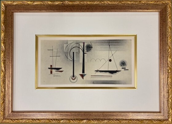 【特価】 ≪ ワリシー カンディンスキー ≫ リトグラフ【石版画】 ZWEI VERTIKALE 1959年 WASSILY KANDINSKY