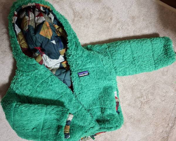 【良品】Patagonia。リバーシブル。ダウン。フリース。ボア