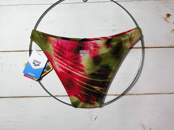 【即決】Arena アリーナ 女性用 ビーチバレー ビキニ ショーツ 水着 ブルマ Palm RED柄 海外30 その1
