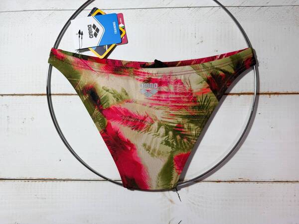 【即決】Arena アリーナ 女性用 ビーチバレー ビキニ ショーツ 水着 ブルマ Palm RED柄 海外30 その2