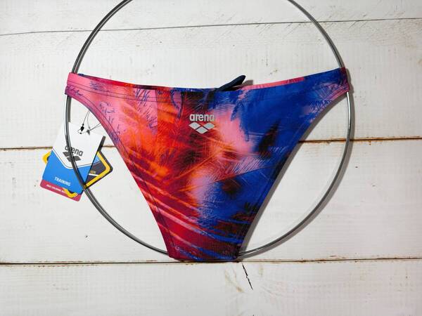 【即決】Arena アリーナ 女性用 ビーチバレー ビキニ ショーツ 水着 ブルマ Palm TURQUOISE柄 海外30 その2