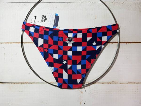 【即決】Arena アリーナ 女性用 ビーチバレー ビキニ ショーツ 水着 ブルマ Red USA 柄 海外28 その3