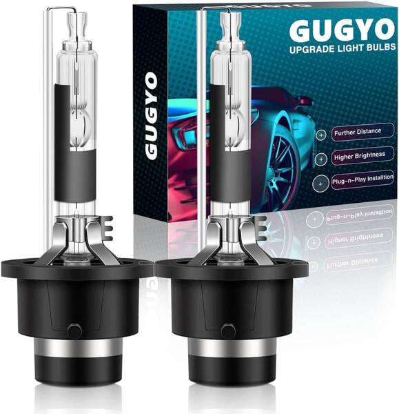 GUGYO D4R HID バルブ 8000K HID ヘッドライト D4R 純正交換用 自動車用 バルブ HIDライト 12V車用 35W 2個入