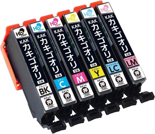 インクのチップス エプソン用 KAK-6CL カキゴオリ互換インク 6色セット