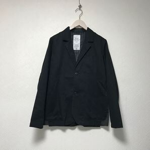 本物ウィズリミテッドWHIZ-LIMITEDコットンニット切り替えデザインテーラードジャケット長袖サーフアメカジメンズ黒ブラックM日本製
