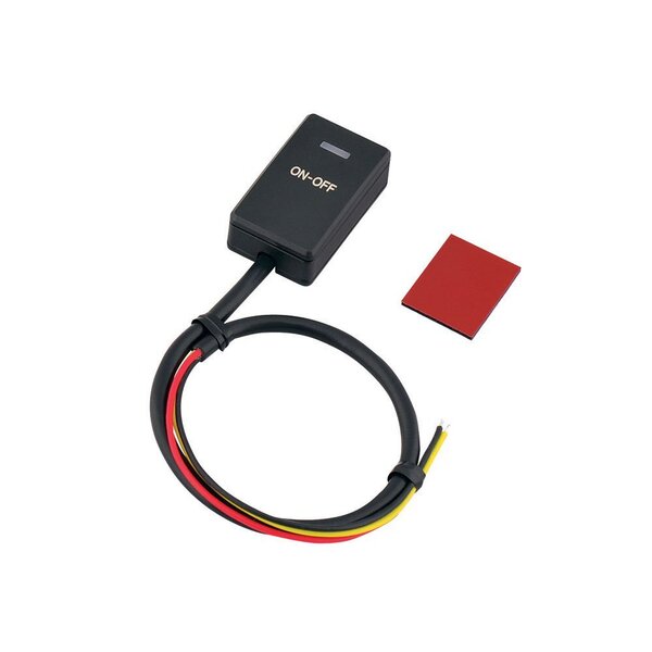 【売り切り商品】3226 発光色:ブルー DC12V・1A ON-OFF 貼り付けクリックスイッチ エーモン(amon)