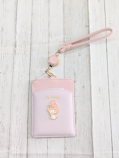 マイメロ リール パスケース 定期入れ ID サンリオ SR12 ピンク かわいい 通勤 通学
