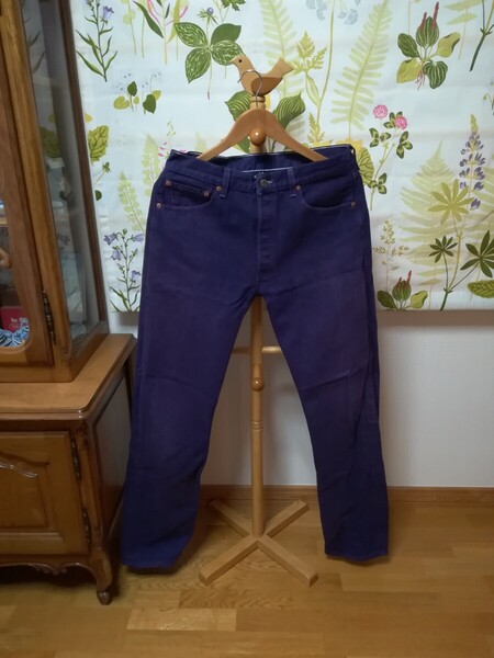 Levi's リーバイス 紫色の綿100パンツW82cm