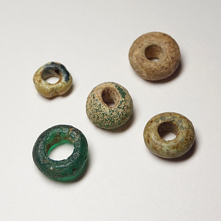 Yahoo!オークション -「古代エジプトファイアンス」(とんぼ玉